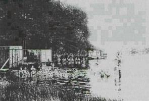 Le ponton du collège au Hasselfurtherweiher.