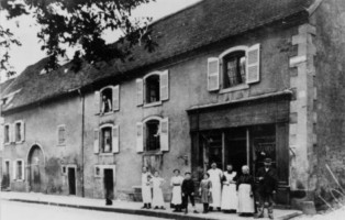 La boucherie Kremer au début du XXe siècle.