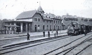 La nouvelle gare de Bitche en 1910.