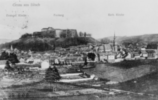 Panorama de la cité bitchoise pendant l'annexion allemande.