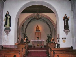 Vue intérieure de la chapelle.