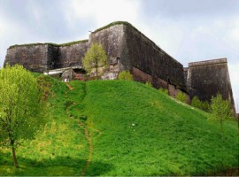 L'ouvrage de la Grosse-Tête de la citadelle de Bitche.