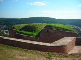 Détail des fortifications de la citadelle de Bitche.