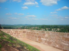 Le camp militaire vu depuis le plateau de la citadelle.