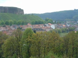 La cité et sa forteresse depuis le fort Saint-Sébastien.