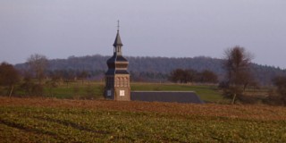 Le sommet de l'église Saint-Wendelin de Liederschiedt.