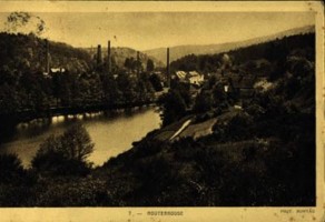 Le grand étang et l'usine avant la seconde guerre mondiale.