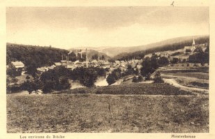 Le village, l'étang et les forges avant la seconde guerre mondiale.