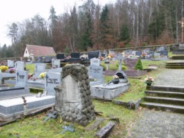 Vue du cimetière catholique de Mouterhouse.