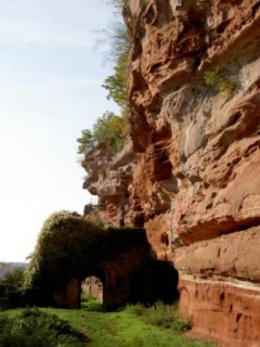 Les ruines du château.