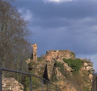 Vue actuelle du sommet des ruines.