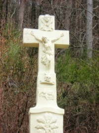 Le croisillon de la croix située sur la route de Siersthal.