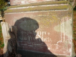 Une inscription figure sur le socle et précise les conditions d'érection de la croix.