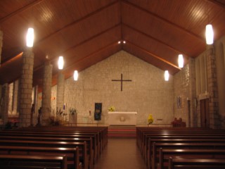 L'intérieur de l'église Saint-Bernard de Reyersviller.