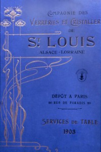 Le catalogue de la cristallerie en 1903.