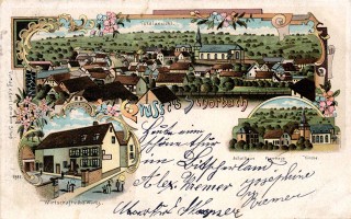 Vues du village de Schorbach en 1905.
