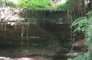 Le Seilbach, qui suit son cours sous forme de cascade à ce moment, est un des nombreux mais modestes cours d'eau qui naissent sur le ban de la commune.