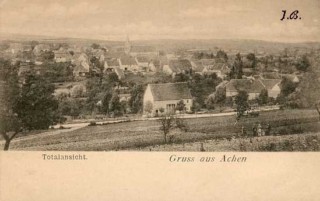 Le village d'Achen au début du XXe siècle.