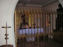 Le chœur de la petite chapelle Sainte-Vérène d'Enchenberg.