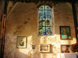 L'intérieur de la chapelle Sainte-Barbe de Weidesheim.