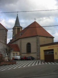 Le chevet de l'église Saint-Christophe.