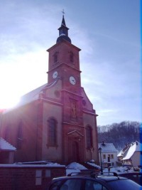 L'église de l'Assomption de la Très Sainte Vierge Marie de Soucht.