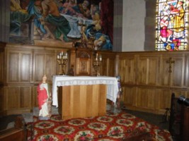 Le tabernacle de l'église Saint-Hubert.