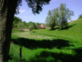 L'église Saint-Hubert depuis le Weyer.