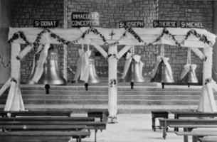 Le baptême des cloches dans les années 1955-1960.
