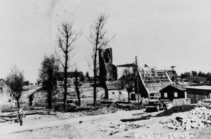 Le centre du village en 1945.