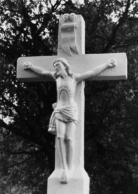 Le croisillon de la croix (photographie du service régional de l'inventaire de Lorraine).