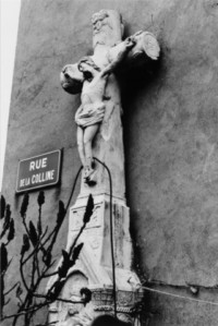 Le croisillon de la croix (photographie du service régional de l'inventaire de Lorraine).