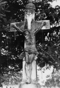 Le croisillon de la croix (photographie du service régional de l'inventaire de Lorraine).