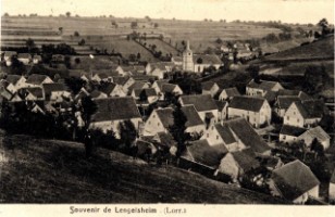 Le village de Lengelsheim au début du XXe siècle.