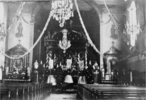 Le baptême des cloches vers 1930.