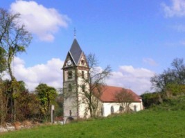 La très belle église Saint-Maurice d'Obergailbach.