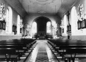 Le chœur de l'église (photographie du Service régional de l'inventaire de Lorraine).