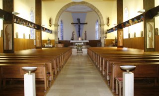 L'intérieur de l'église paroissiale d'Ormersviller.