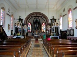 Vue intérieure de l'église de Rolbing.