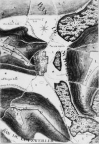 Le ban de Schweyen dans l'Atlas topographique du comté de Bitche de 1758.