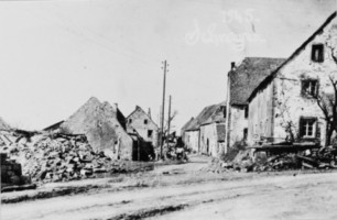 La rue principale en 1945.
