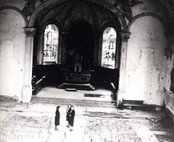 L'église Saint-Pierre en 1942.