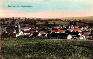 Panorama du village de Volmunster en 1925.