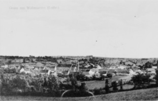 Volmunster avant la seconde guerre mondiale,depuis la colline du Reeberg.