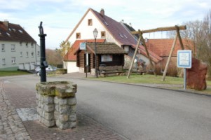 Le centre du hameau d'Eschviller.