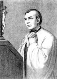Le premier archipr&ecirc;tre de Bitche est l&rsquo;abb&eacute; Dominique-Chr&eacute;tien Lacombe, n&eacute; &agrave; Sarrebourg. Il est tout d&rsquo;abord cur&eacute; &agrave; Haut-Clocher en 1762, de Siersthal de 1773 &agrave; 1793 et archipr&ecirc;tre de Hornbach. Dans ces deux paroisses, il a cr&eacute;&eacute; un noviciat de S&oelig;urs de la Divine Providence, fond&eacute;e par le bienheureux abb&eacute; Jean-Martin Mo&yuml;e (repr&eacute;sent&eacute; ici).