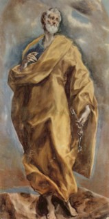Peinture de saint Pierre par le Greco datant de 1610-1614 (Wikimedia Commons).